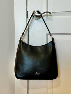 Kate Spade Black Saffiano Leather Perry Shoulder Bag